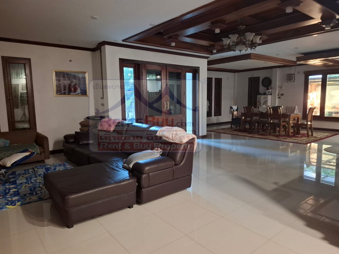 houseforrent02 6777-Spacious 5-Bedroom Fully Furnished Villa for Rent in Xaythany District, Vientiane Capital