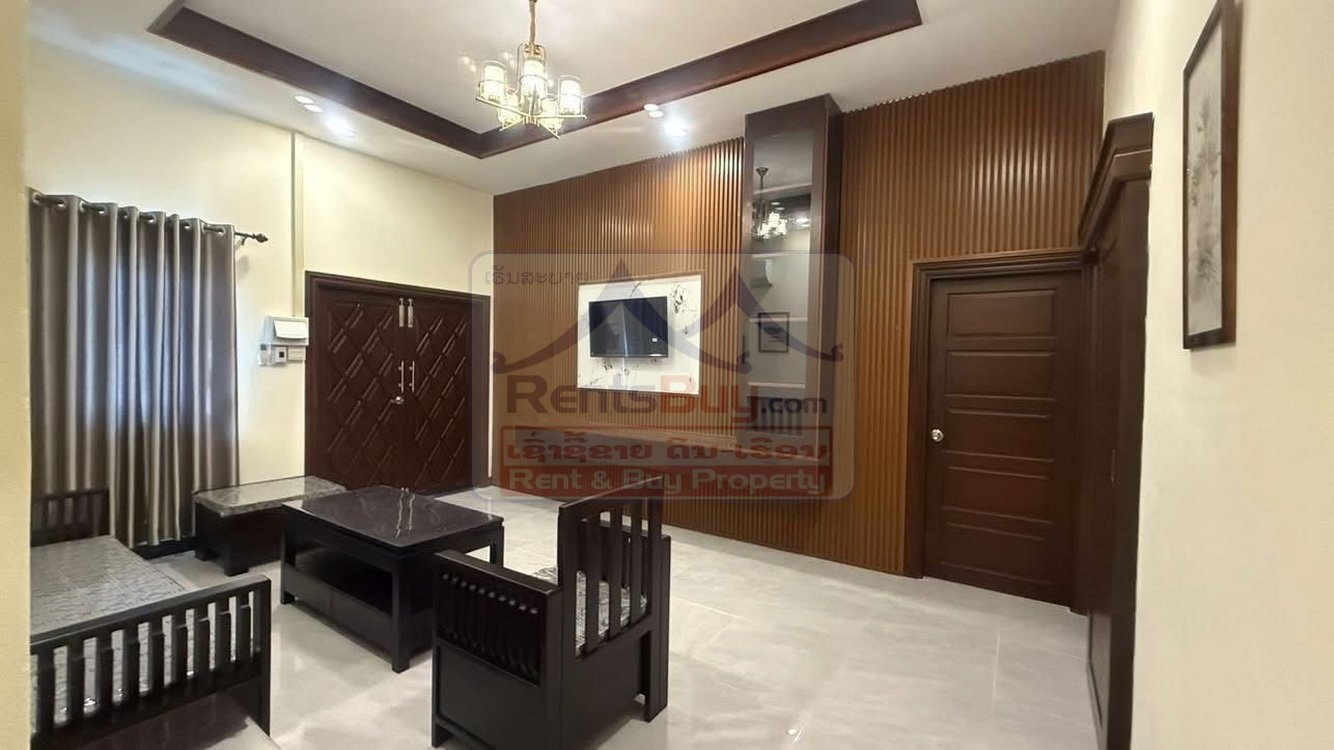 6793-Fully Furnished 3-Bedroom House for Rent in Sikottabong District, Vientiane Capital