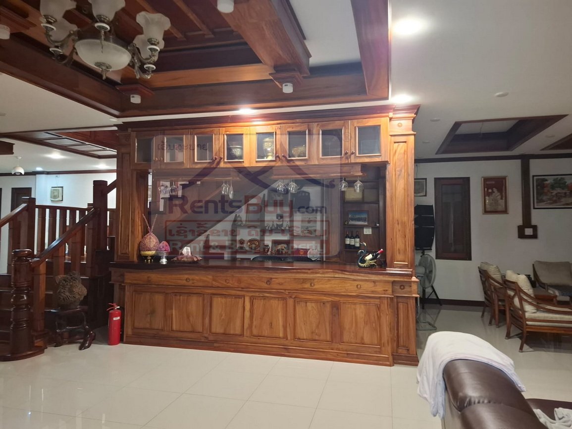 houseforrent05 6777-Spacious 5-Bedroom Fully Furnished Villa for Rent in Xaythany District, Vientiane Capital
