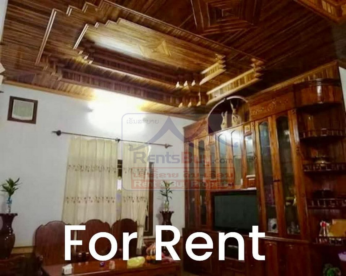 houseforrent06 6762-Modern Lao-Style 3-Bedroom Family Home for Rent – Prime Location Near Luang Prabang Center
