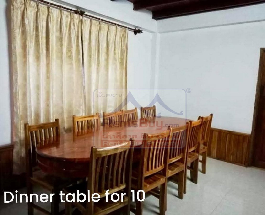 houseforrent08 6762-Modern Lao-Style 3-Bedroom Family Home for Rent – Prime Location Near Luang Prabang Center
