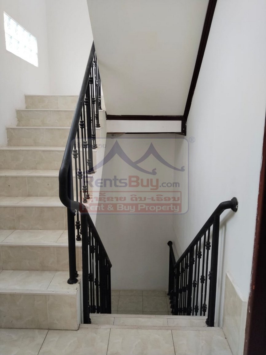 houseforrent09 6783-Fully Furnished 3-Bedroom Shophouse for Rent Near Iconic That Luang, Vientiane