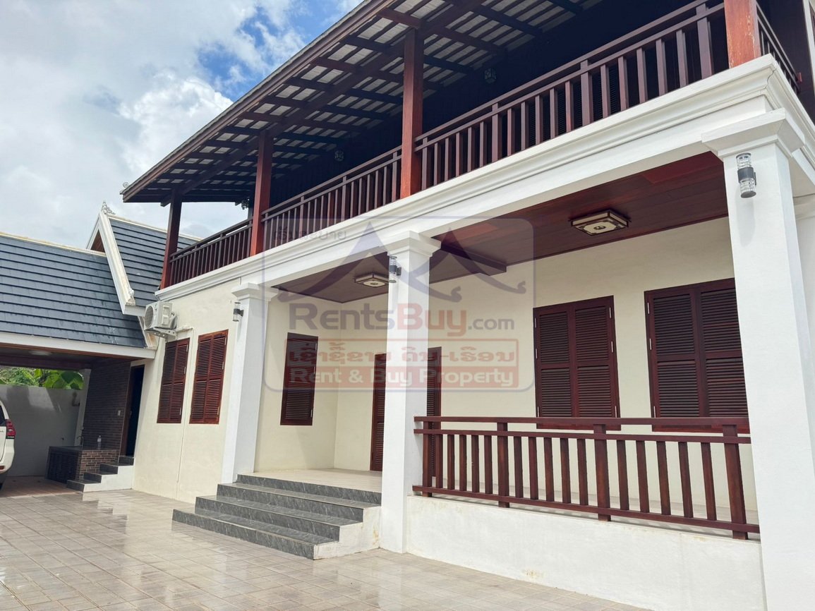 houseforrent09 6789-Spacious Two-Story House for Rent Near Thatluang, Vientiane Capital