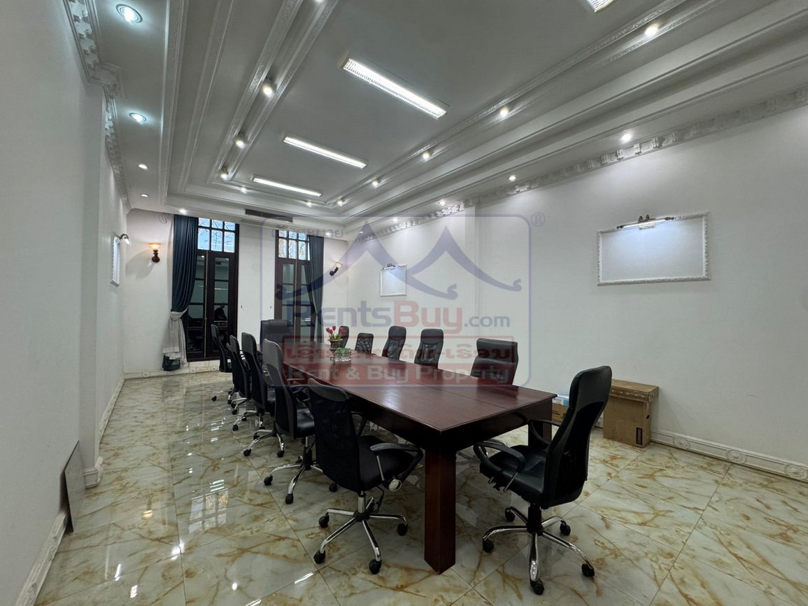 houseandofficeforrent08 6828-Premium Dual-Purpose Property: Strategic Home & Office in Sisattanak Diplomatic Area
