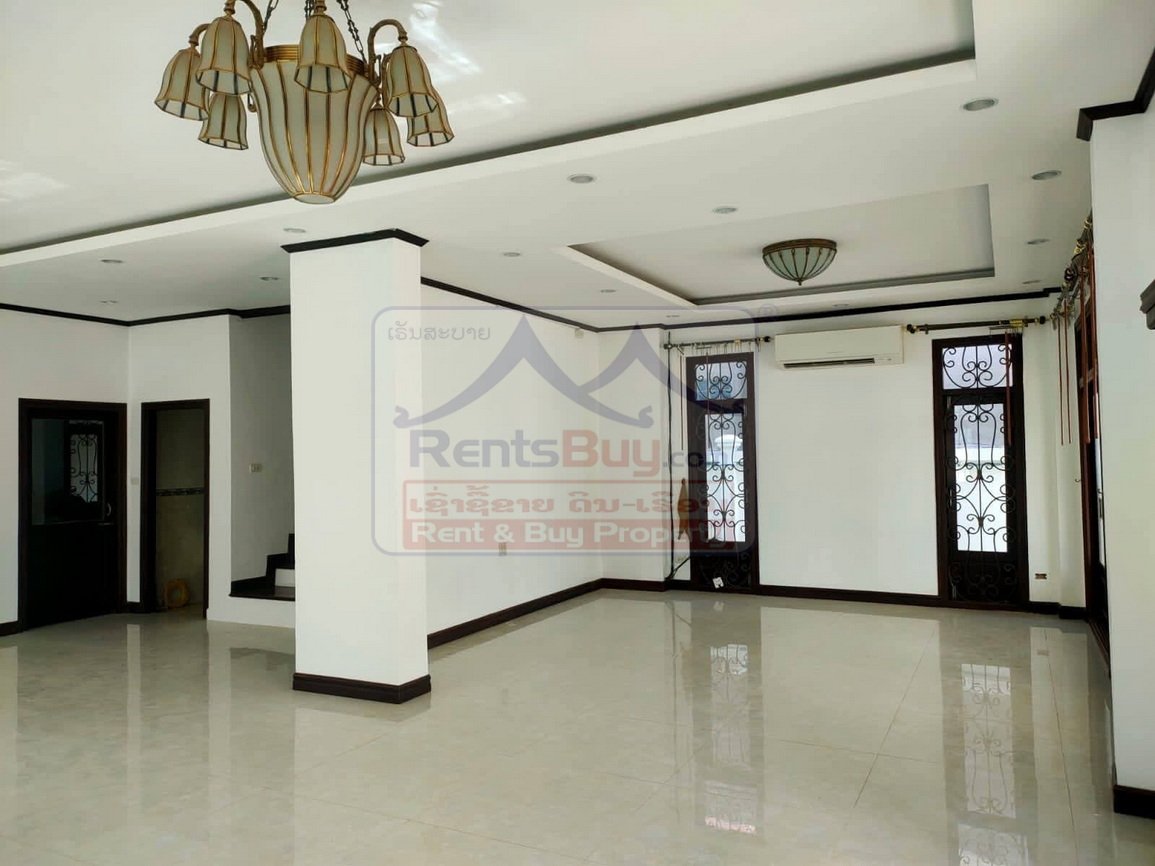 houseforrent09 6826-Fully Furnished 3-Bedroom Home Near BeerLao Factory – Hadxayfong District