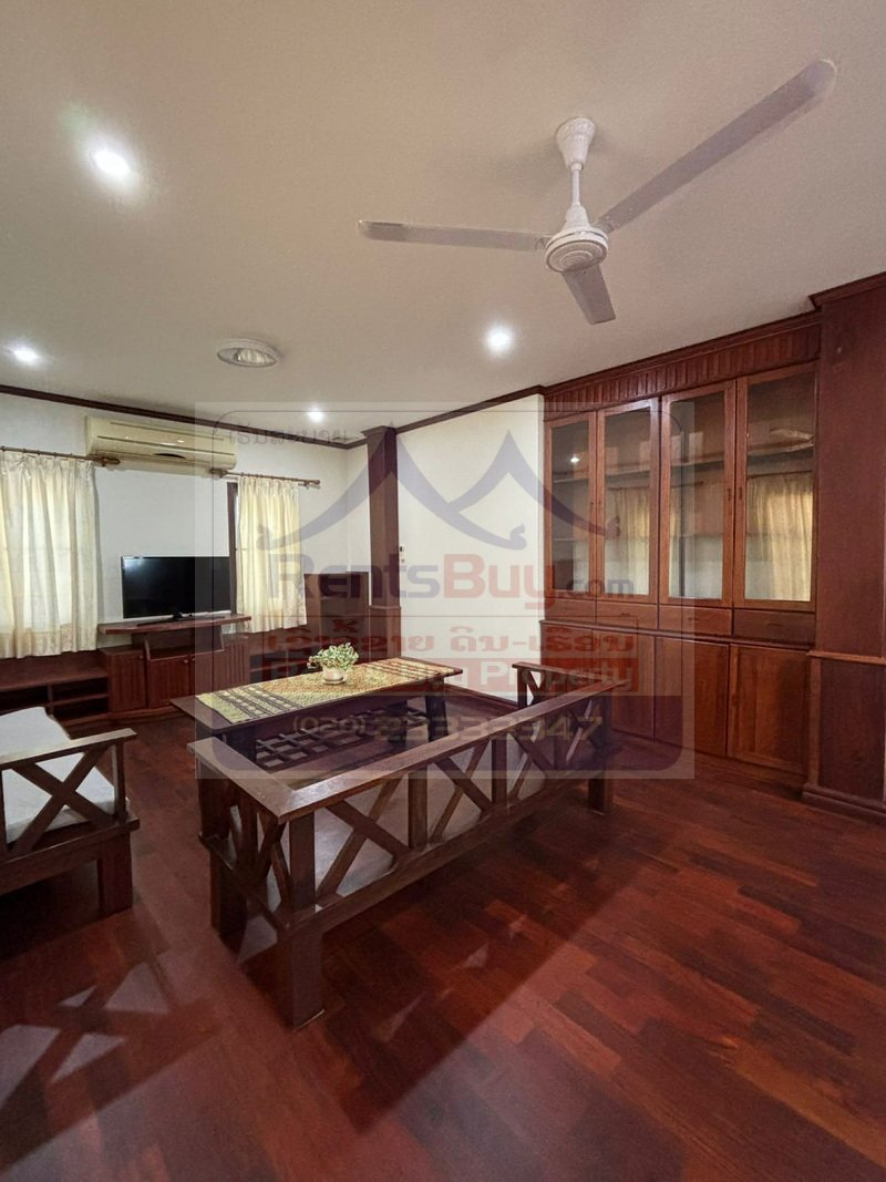 Houseforrent02 6867-Well-Connected 3-Bedroom House in Central Vientiane – Near Crowne Plaza Vientiane.
