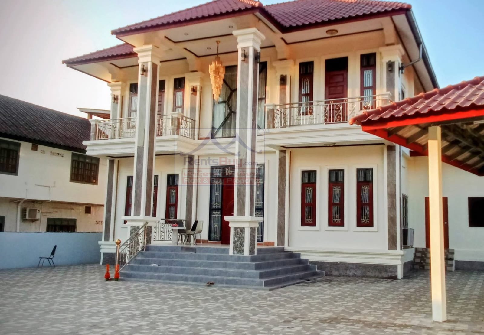 Houseforrent05 6881-Grand 5-Bedroom Modern Villa for Rent – Heart of Pha That Luang, Vientiane
