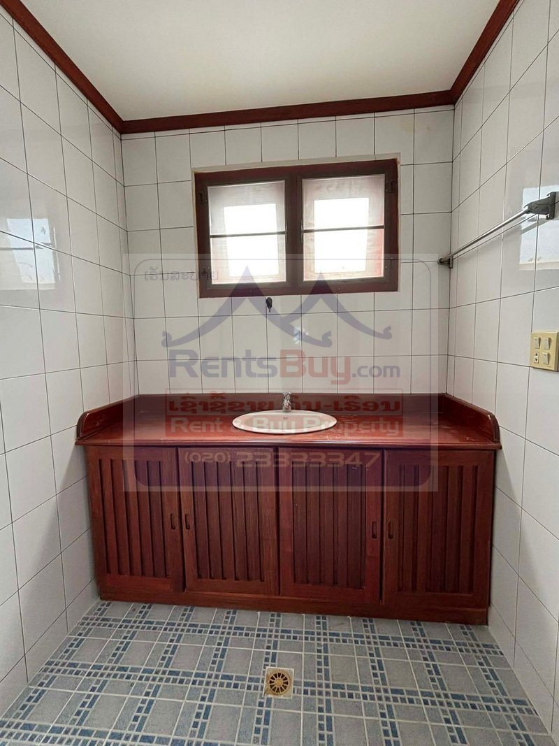 Houseforrent09 6867-Well-Connected 3-Bedroom House in Central Vientiane – Near Crowne Plaza Vientiane.