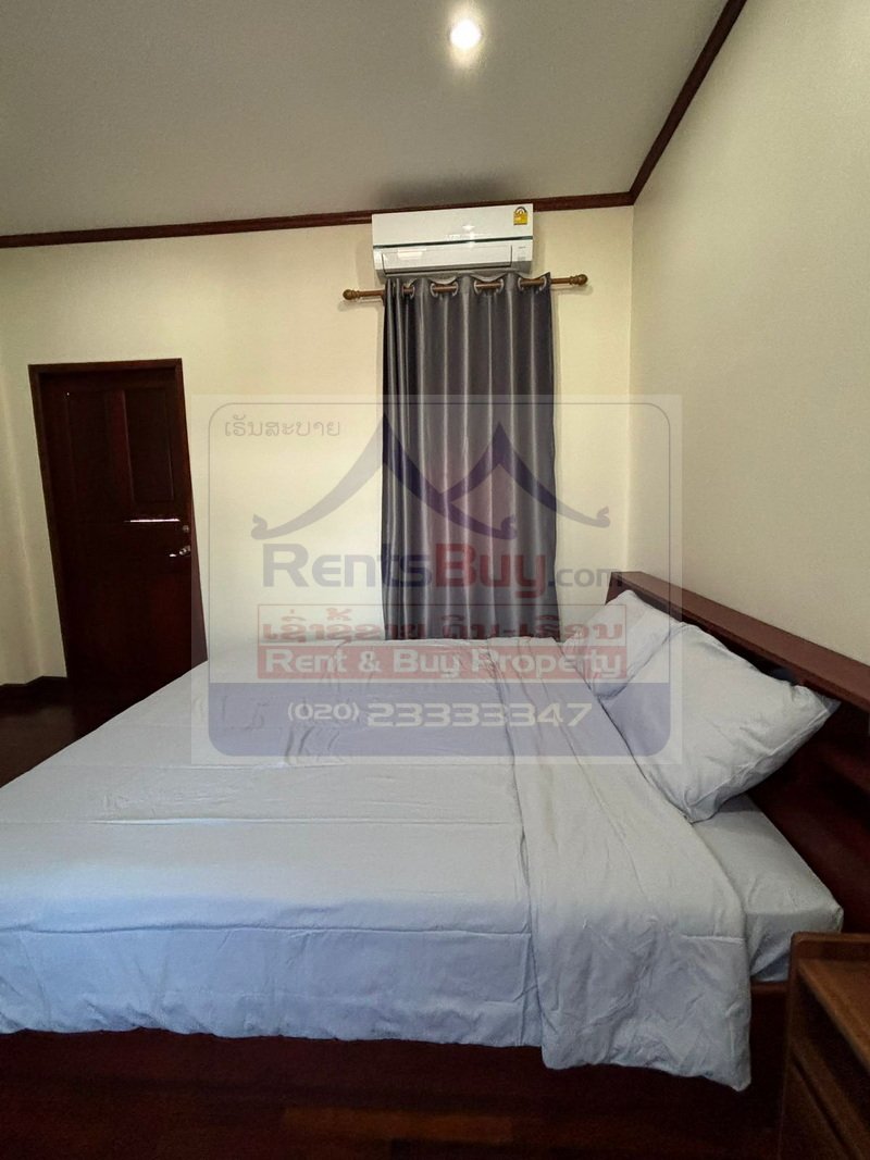 Houseforrent10 6867-Well-Connected 3-Bedroom House in Central Vientiane – Near Crowne Plaza Vientiane.
