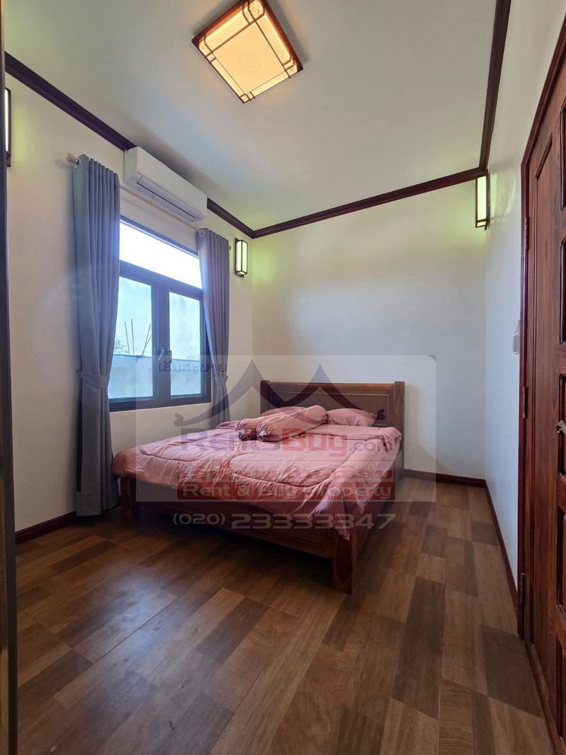 6952-Spacious 4-Bedroom, 5-Bathroom Renovated Villa for Rent with Big Garden | 4 Min to National Convention Center, Vientiane