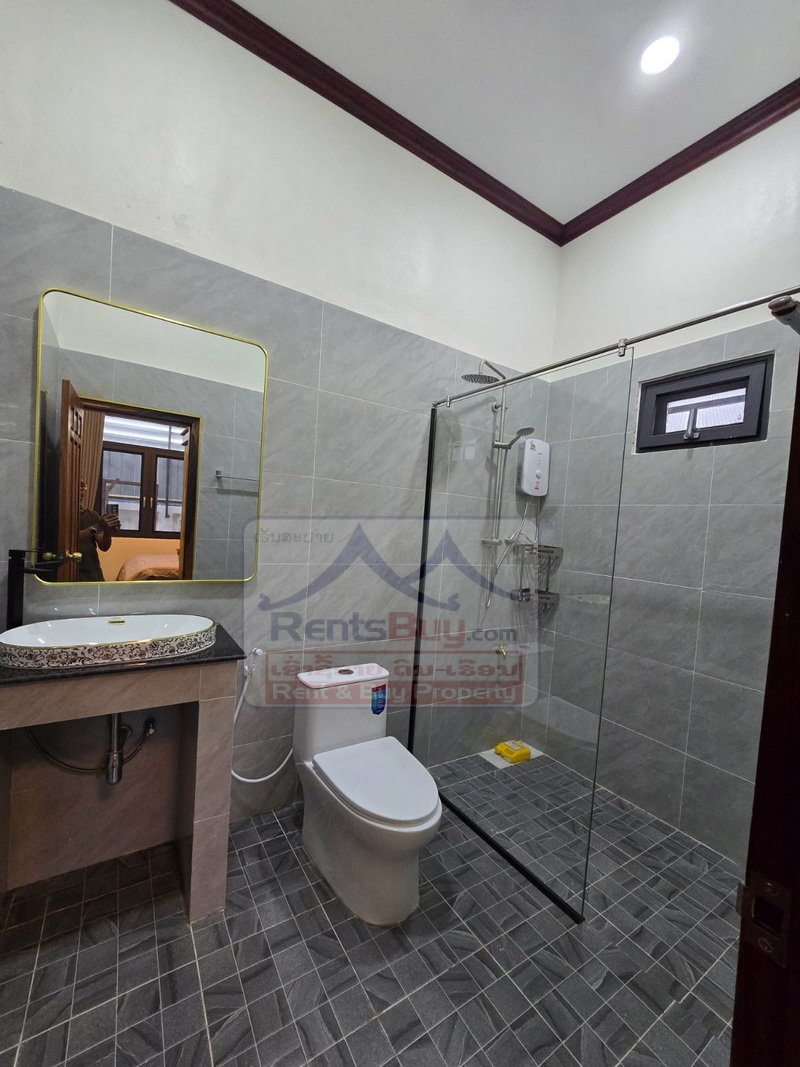 houseforrent20 6952-Spacious 4-Bedroom, 5-Bathroom Renovated Villa for Rent with Big Garden | 4 Min to National Convention Center, Vientiane