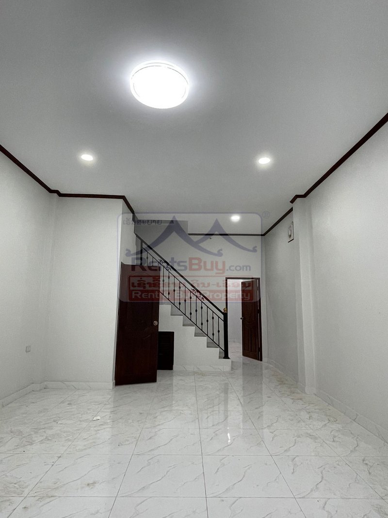 6964-Brand New 2-Bedroom Shophouse for Sale Near Phonthan & ITECC Mall, Vientiane – Prime Mixed-Use Investment Opportunity