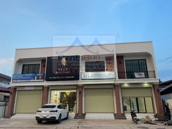 6964-Brand New 2-Bedroom Shophouse for Sale Near Phonthan & ITECC Mall, Vientiane – Prime Mixed-Use Investment Opportunity