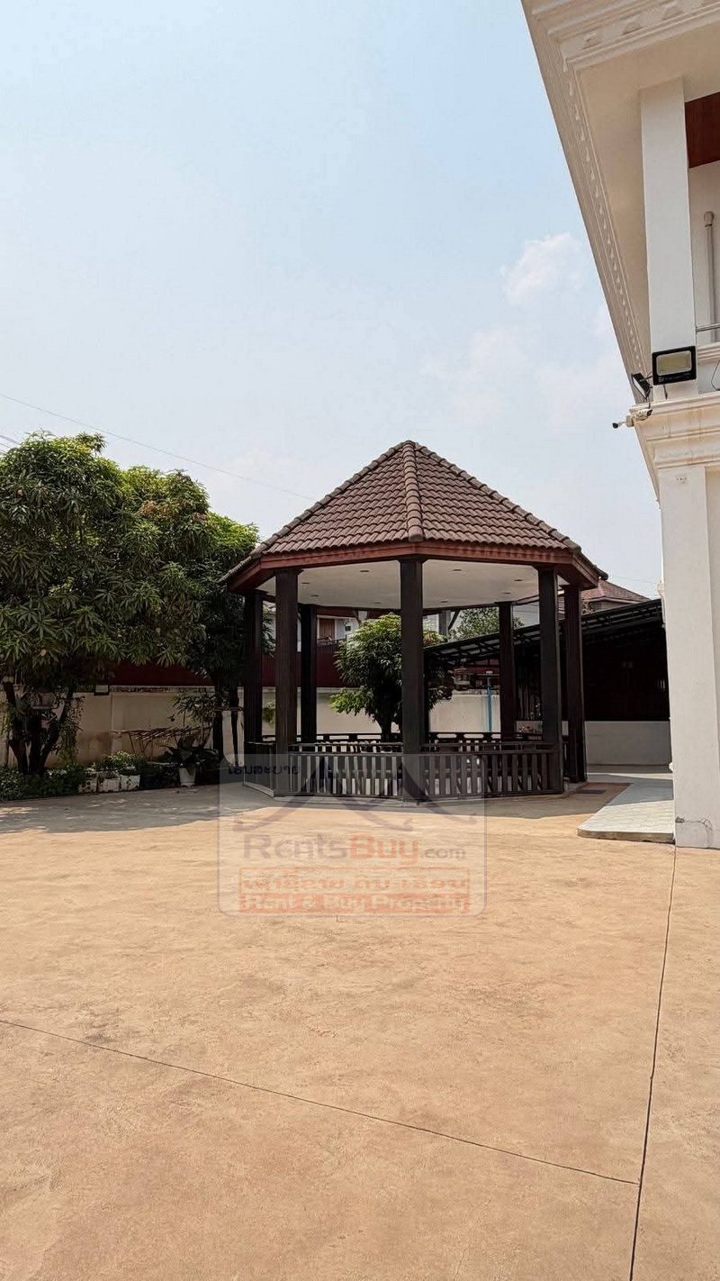 houseforrent05 6988-Elegant 5-Bedroom Roman-Style House with Private Yard – Near Thai Embassy, Vientiane