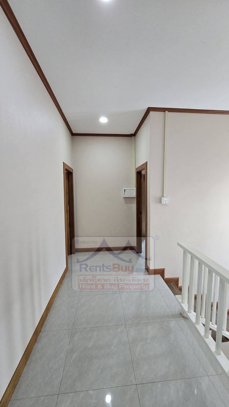 6972-Brand New Fully Furnished 3-Bedroom House for Rent Near That Luang Lake & Muang Noy Market, Vientiane – Modern Family Home