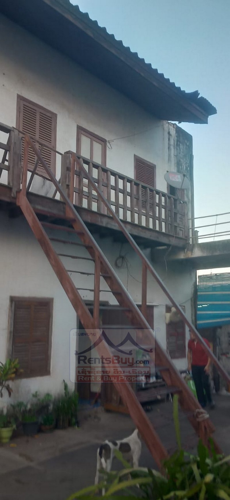 houseforsale09 6962-Prime City-Center Corner Land with Two Houses for Sale – Strong Redevelopment Potential Near Patuxay Monument