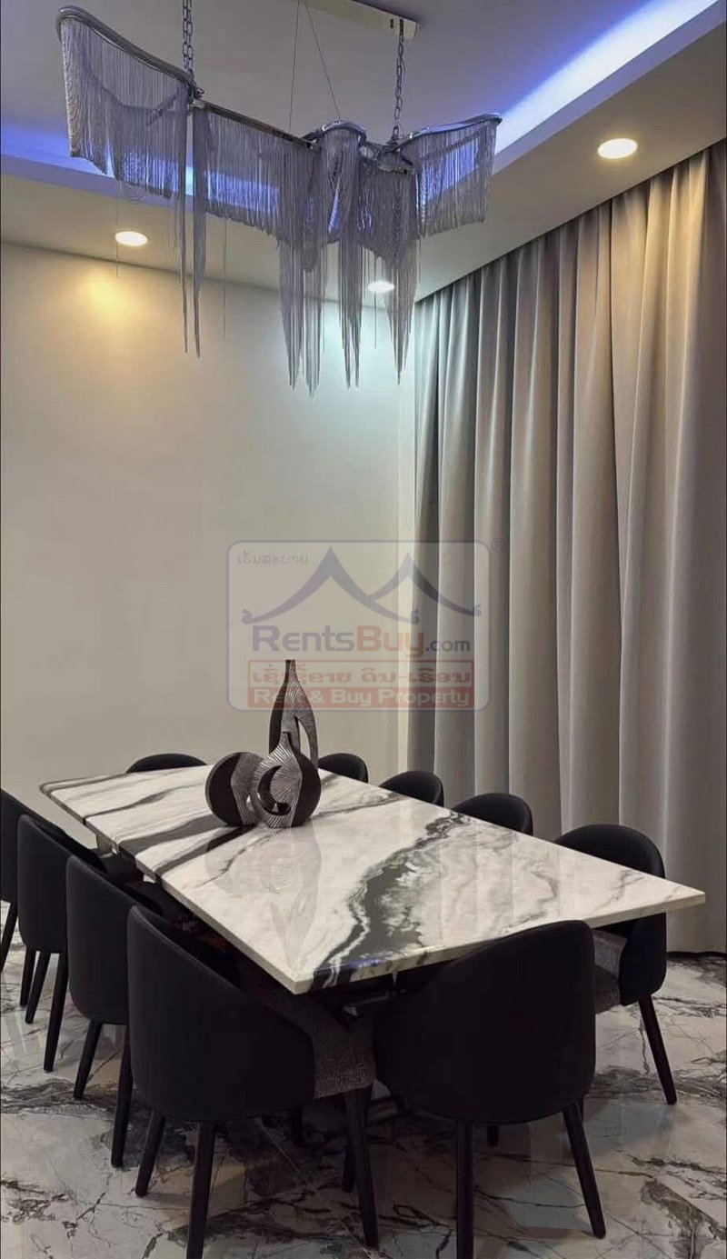 7005-Luxury 4-Bedroom Fully Furnished Family Home for Rent Near National Convention Center, Vientiane