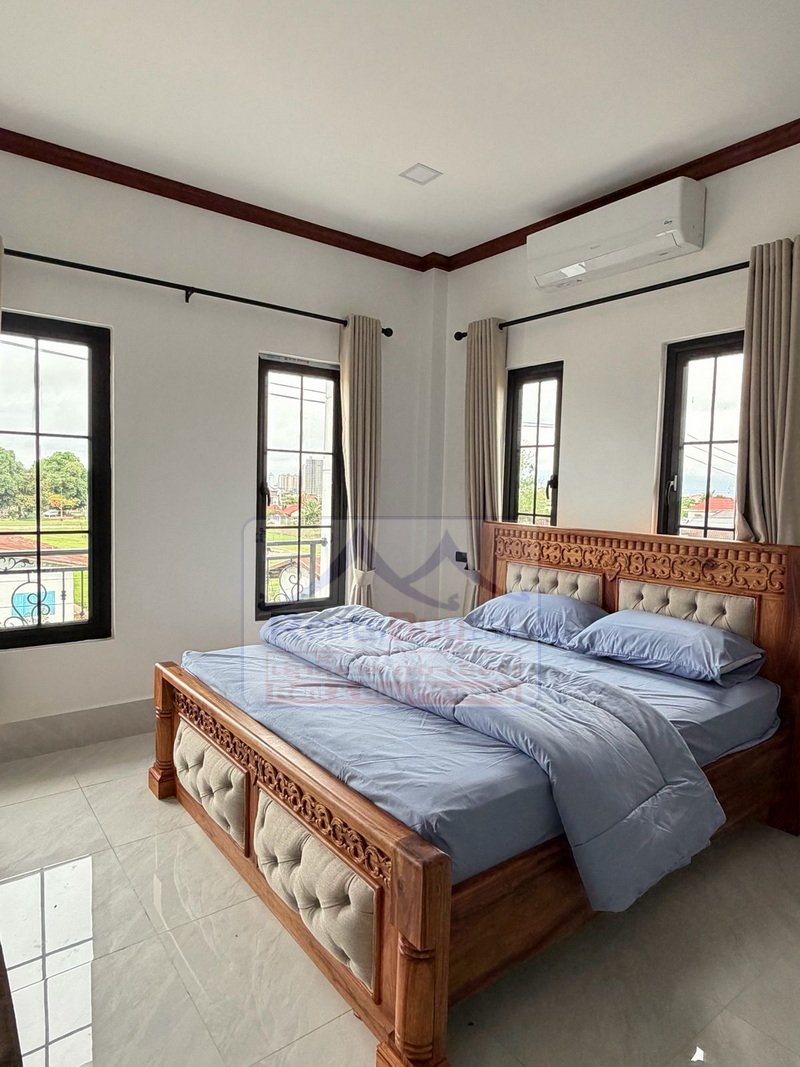 houseforrent04 7045-Newly Built 4-Bedroom Luxury House for Rent – Garden Villa Near That Luang Lake, Vientiane