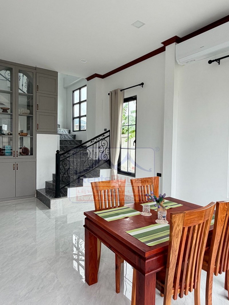 houseforrent06 7045-Newly Built 4-Bedroom Luxury House for Rent – Garden Villa Near That Luang Lake, Vientiane