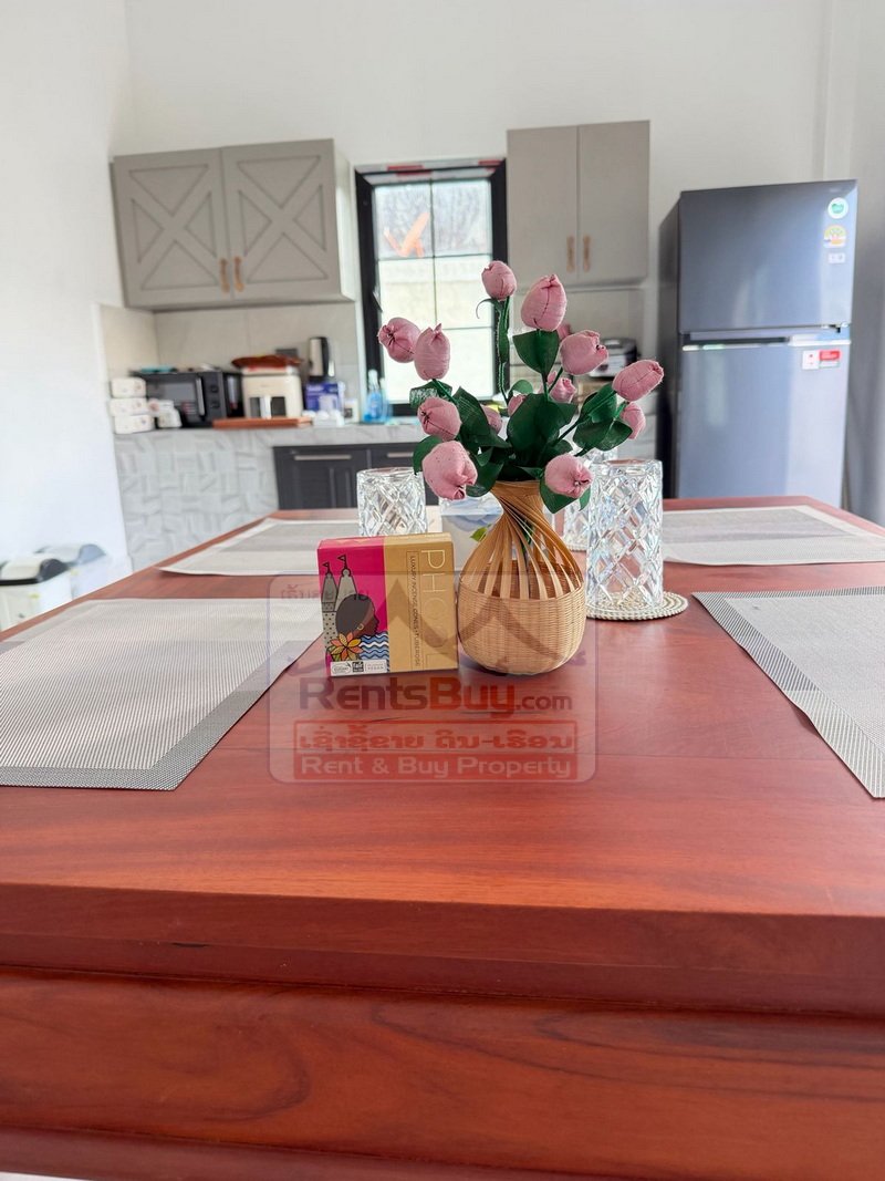houseforrent10 7045-Newly Built 4-Bedroom Luxury House for Rent – Garden Villa Near That Luang Lake, Vientiane