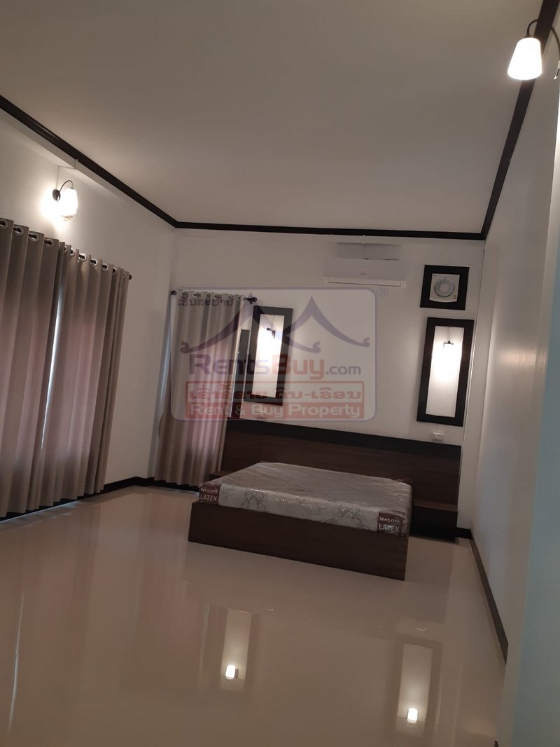 7075-Elegant Lao-Style Villa for Rent Near German Embassy and International Schools, Vientiane Capital