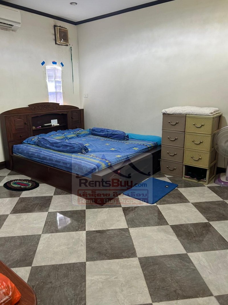 7057-Spacious Fully Furnished Compound for Rent in Hadxayfong District | 7 Bedrooms | 2 Houses | Ideal for Family or Staff Accommodation