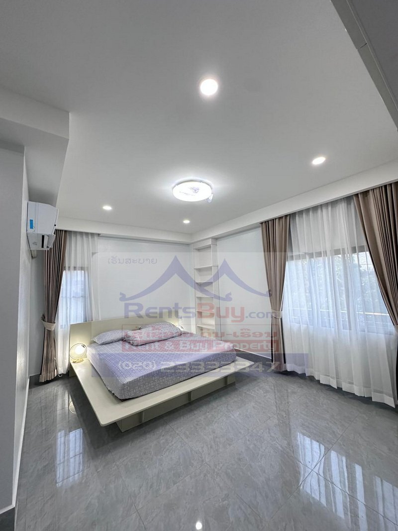 7114-Elegant 4-Bedroom Villa for Rent or Sale Near Embassies and International Schools in Vientiane Capital