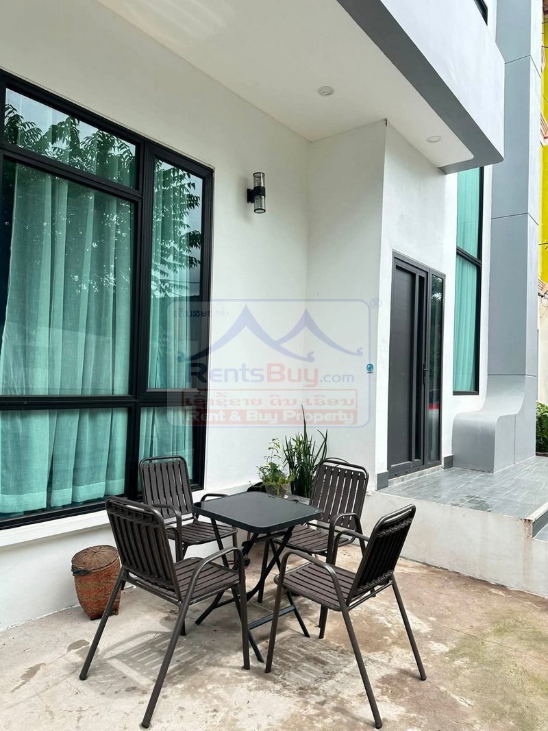 houseforrent01 7100-New Modern 2-Storey House for Rent in Sikhottabong, Vientiane Capital – Near Wattay Airport and Xang Jieng Market
