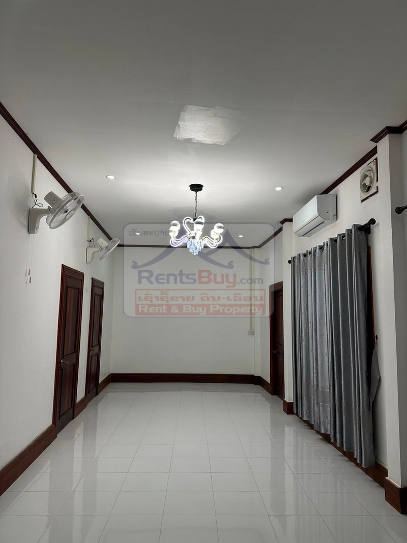 houseforrent02 7111-Brand-New 3-Bedroom Fully Furnished Villa for Rent Near That Luang Lake, Vientiane