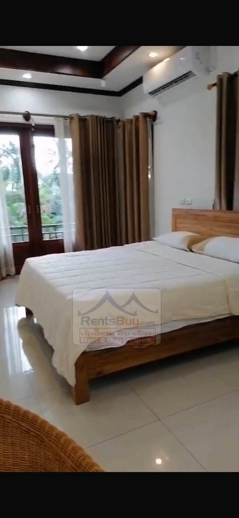 7109-Beautiful Lao Contemporary House for Rent with 1,200 sqm Land, Fully Furnished in Prime Vientiane Location