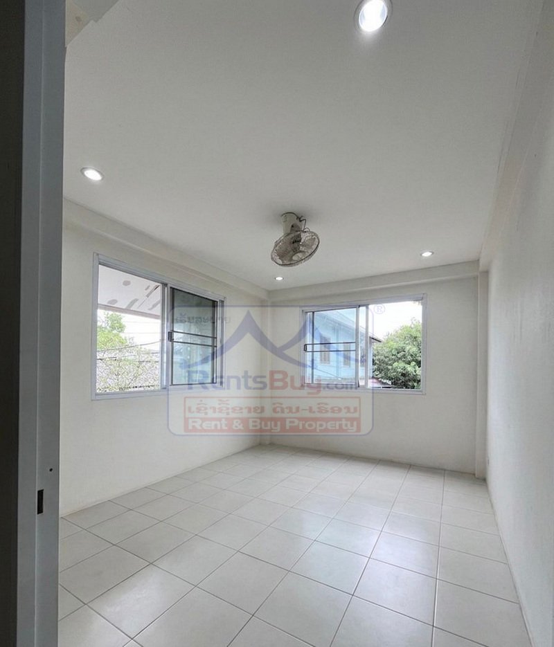 houseforrent03 7113-Traditional Lao-Style Family House for Rent Near 150-Bed Hospital & Local Market, Vientiane Capital | 4 Bedrooms, Home Office, Garden Feel & Secure Parking