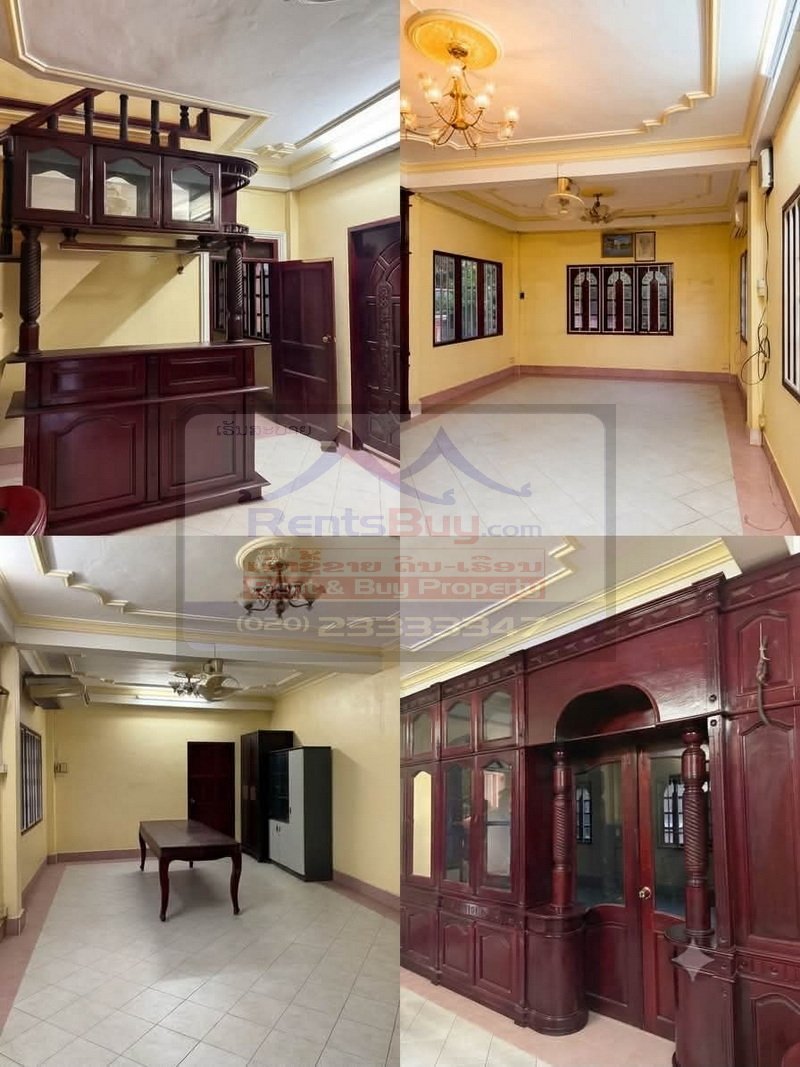 7126-Spacious 4-Bedroom House for Rent Near That Luang Stupa, Xaysettha District, Vientiane Capital