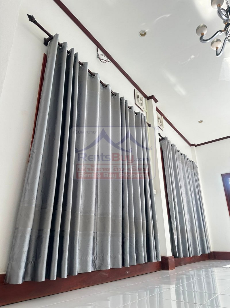 houseforrent10 7111-Brand-New 3-Bedroom Fully Furnished Villa for Rent Near That Luang Lake, Vientiane