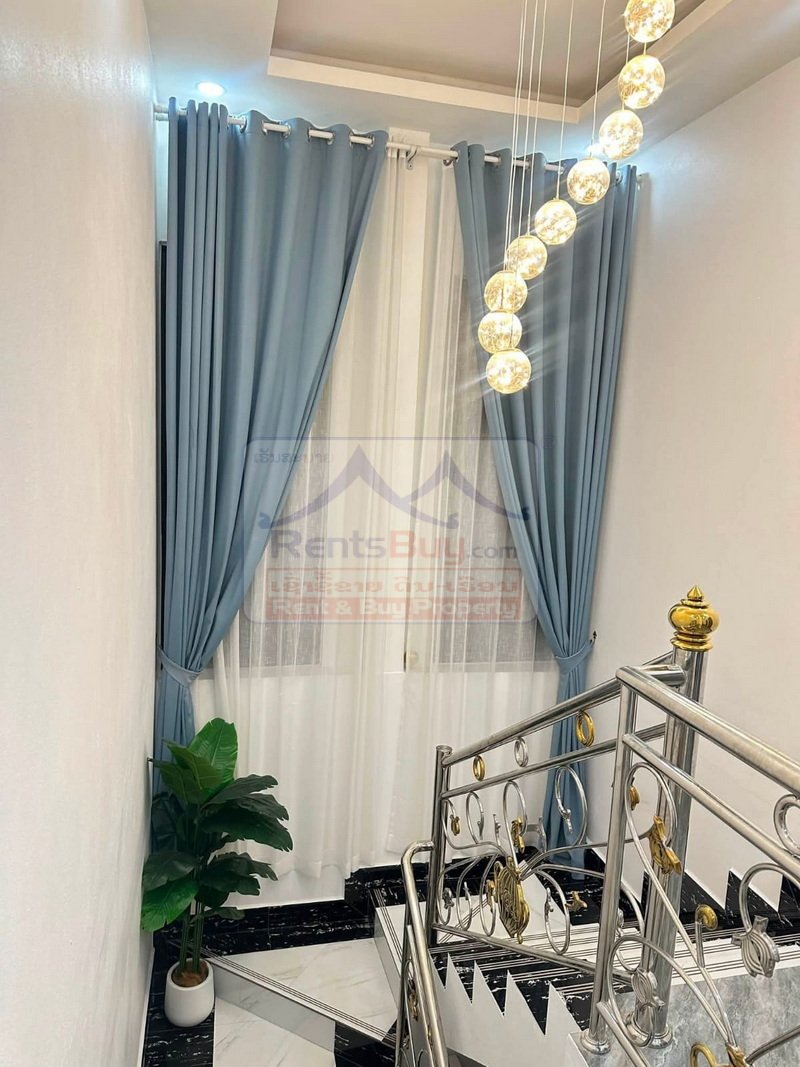 houseforrent11 7100-New Modern 2-Storey House for Rent in Sikhottabong, Vientiane Capital – Near Wattay Airport and Xang Jieng Market