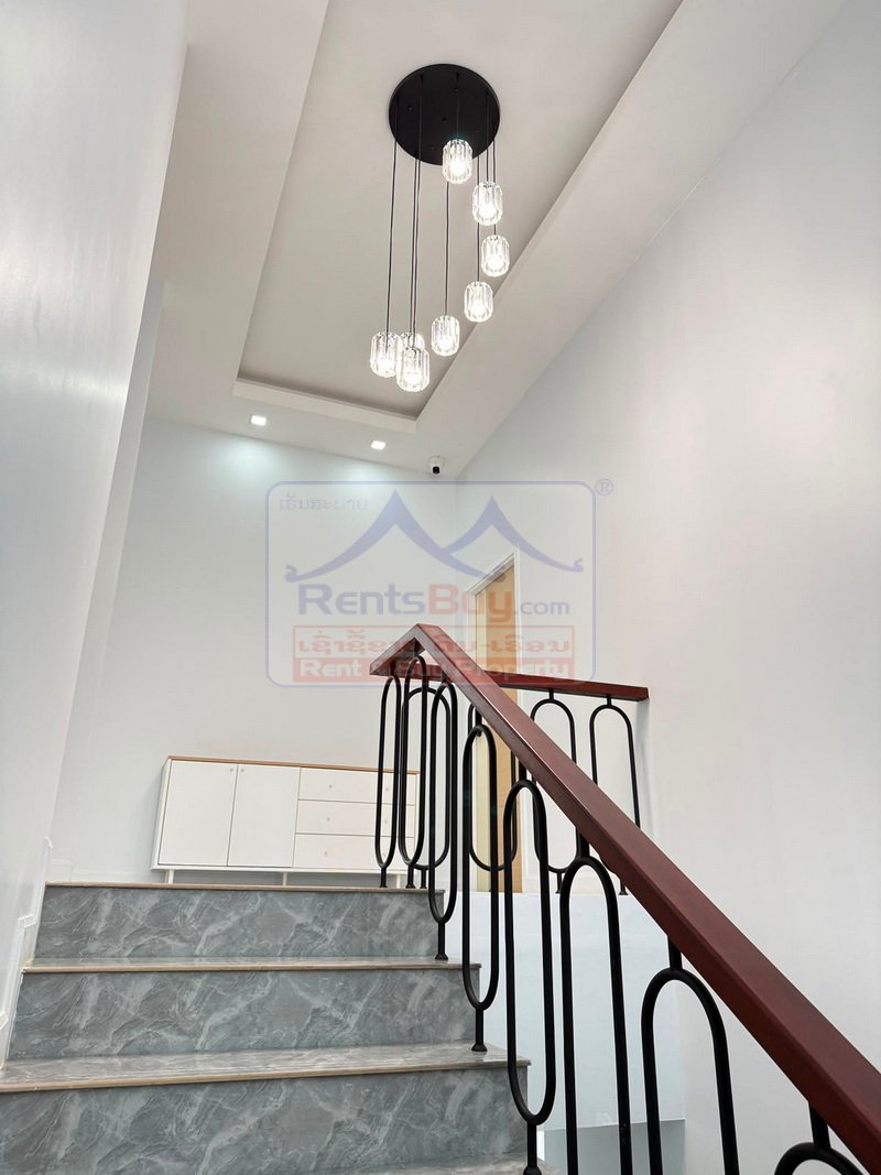7092-Modern Luxury Fully Furnished House for Sale in Sala Kham, Hadxaifong, Vientiane Capital – 4 Bedrooms on 439 sq.m Land