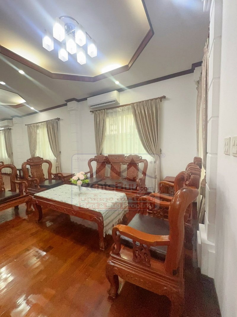 7098-Exceptional 8-Bedroom Two-Storey Villa for Rent Near ITECC Shopping Mall, Sisattanak District, Vientiane Capital