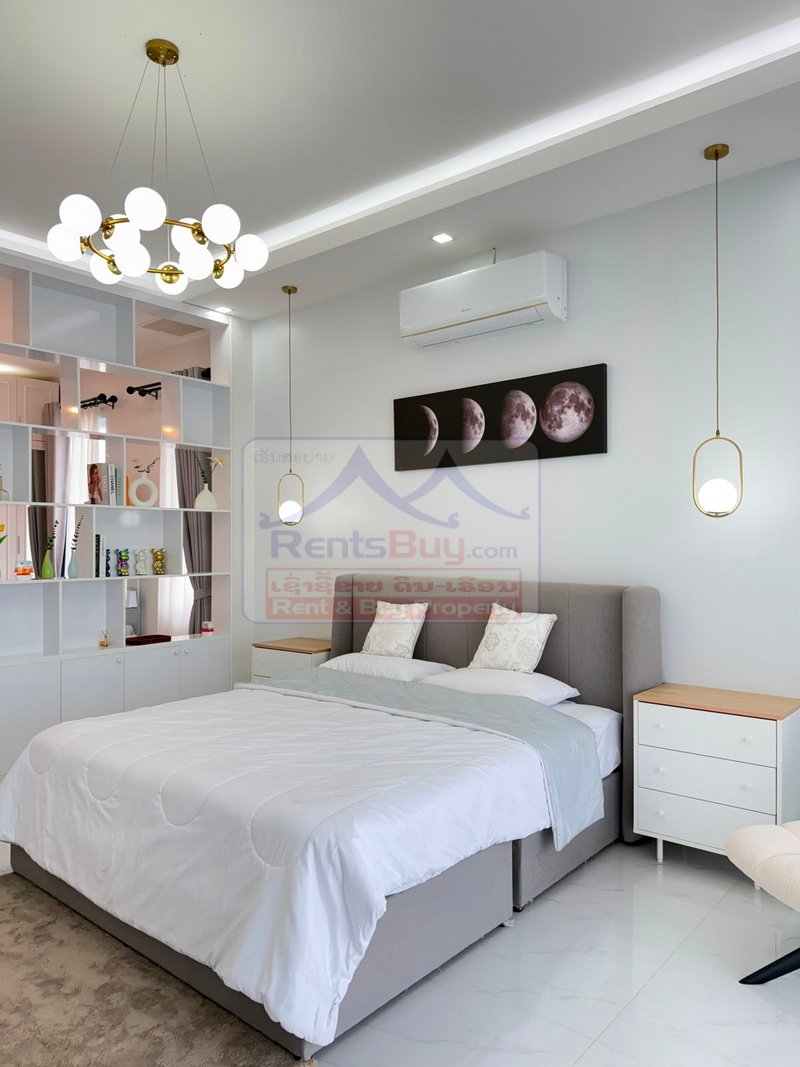7092-Modern Luxury Fully Furnished House for Sale in Sala Kham, Hadxaifong, Vientiane Capital – 4 Bedrooms on 439 sq.m Land