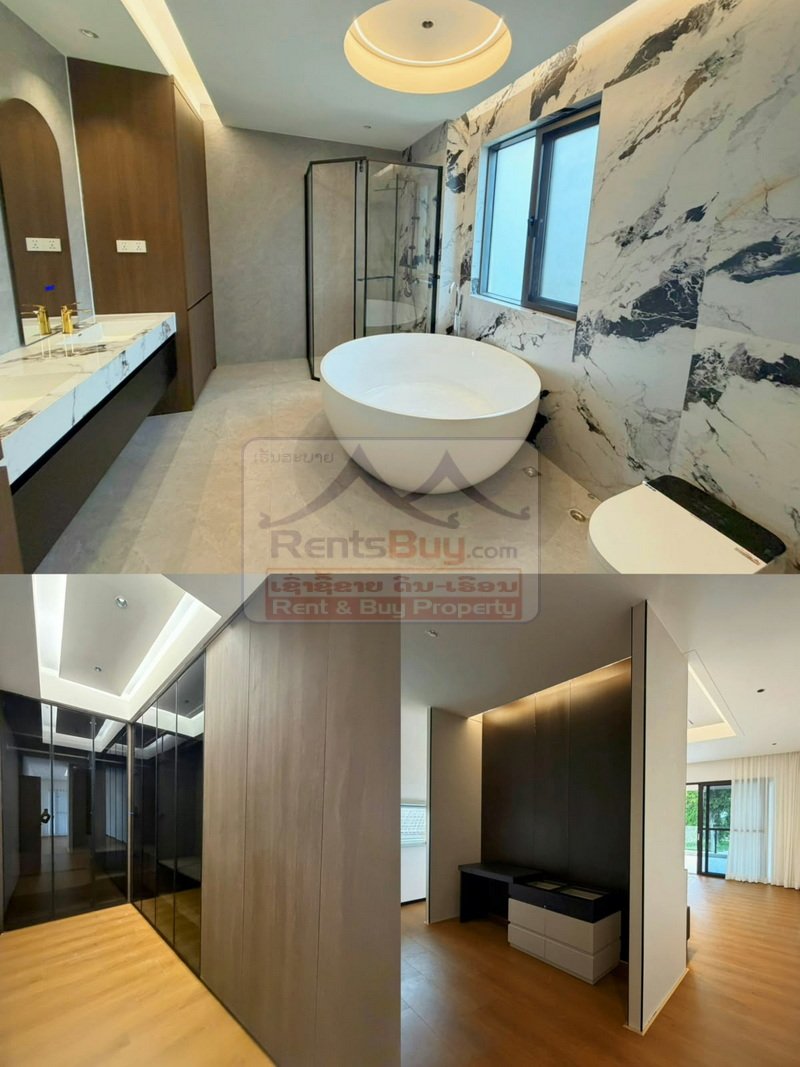 7119-Brand-New Modern Luxury Villas with Private Swimming Pools for Sale Near Lake View Golf Course, Xaysettha, Vientiane Capital