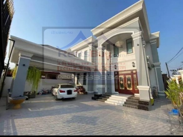7132-Luxury Modern 5-Bedroom House for Urgent Sale Near the Mekong Riverside & Wattay International Airport, Vientiane Capital