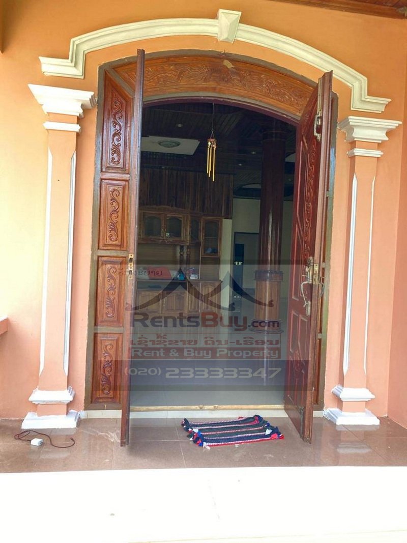 houseforsale10 7133-House with Residential Land for Sale in Mak Kha Village, Pakse District, Champasak Province – 15,460 m² Residential Property for Development