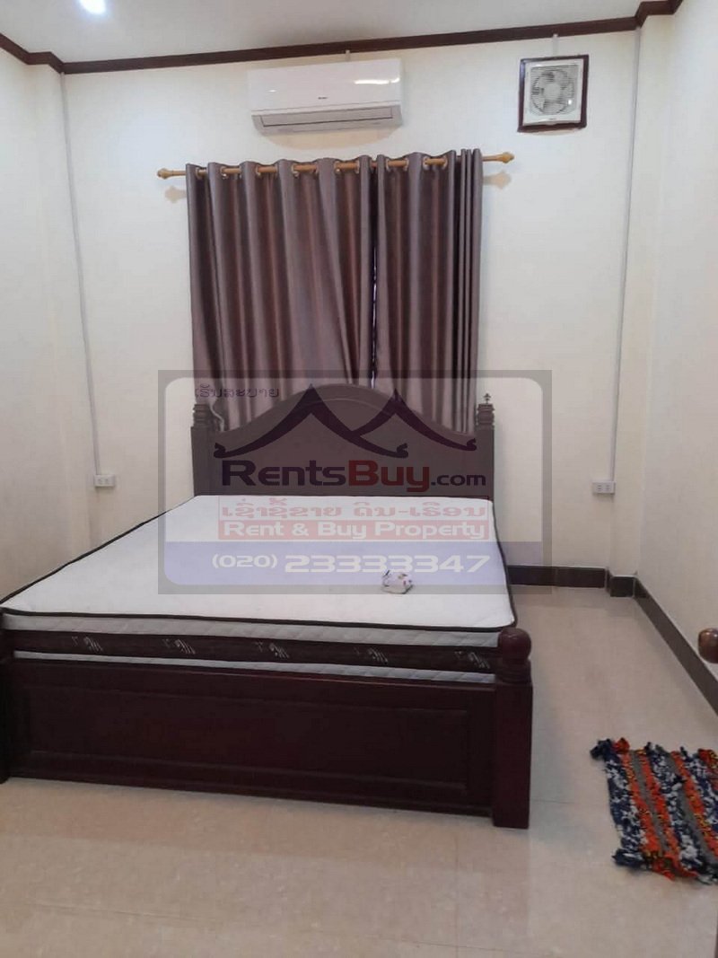 7155-Spacious Fully Furnished 5-Bedroom House for Rent Near Sangjiang Market, Vientiane