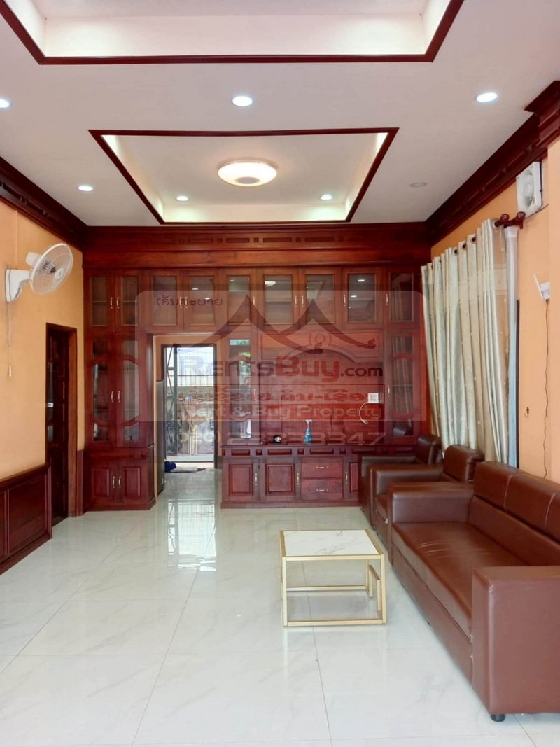 houseforrent06 7154-Fully Furnished 2-Bedroom House for Rent Near National University of Laos, Xaythany District, Vientiane
