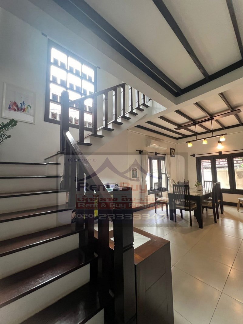 7153-Modern Lao-Style 3-Bedroom House with Private Yard for Rent Near Russian Embassy & International Schools in Vientiane