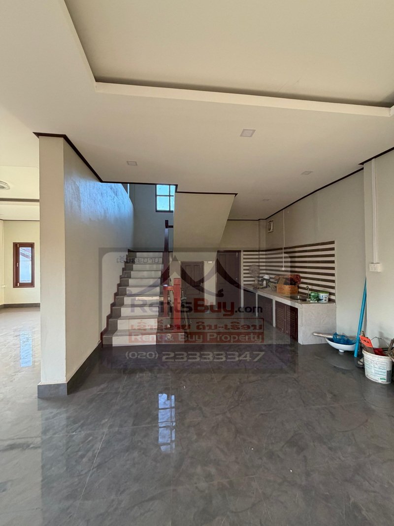 7163-Modern 3-Bedroom 2-Story House for Rent Near National University of Laos and Lao Market, Vientiane