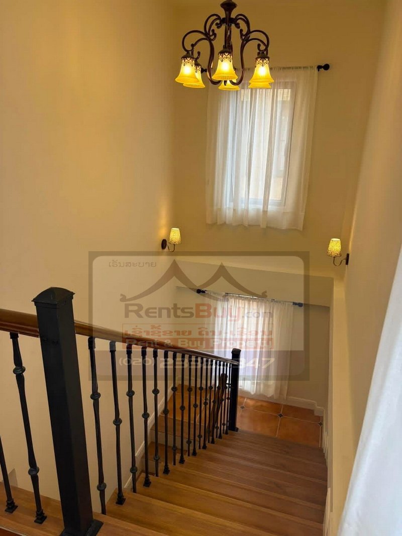 townhouseforrent05 7150-Spacious Tuscan-Style 3 Bedroom Townhouse for Rent Near Patuxay & That Luang, Vientiane