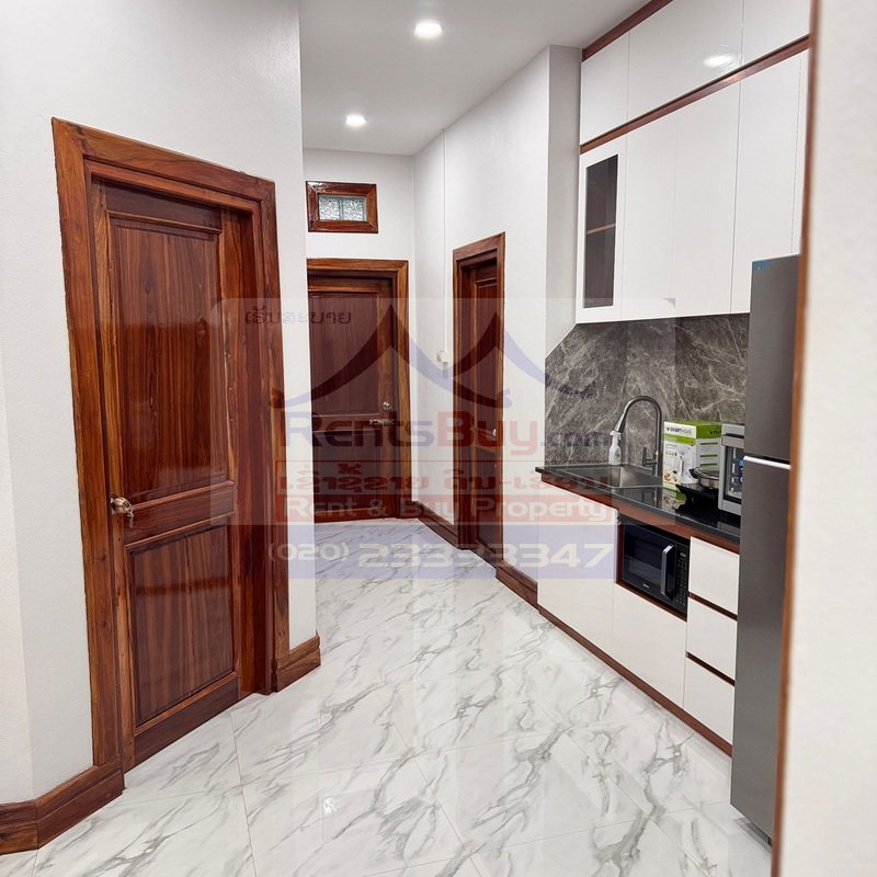 7199-New Fully Furnished 2-Bedroom Apartment for Rent Near National University of Laos, Vientiane