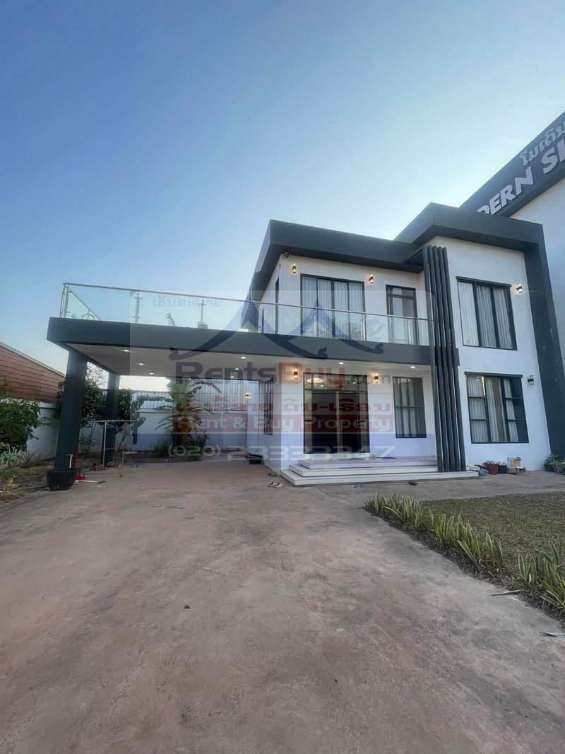 7236-Fully Furnished 3-Bedroom Modern House for Rent Near National University of Laos, Vientiane