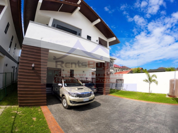 7188-Modern Fully Furnished 3-Bedroom House for Rent Near the Russian Embassy, International Schools & Expat Community in Sisattanak, Vientiane