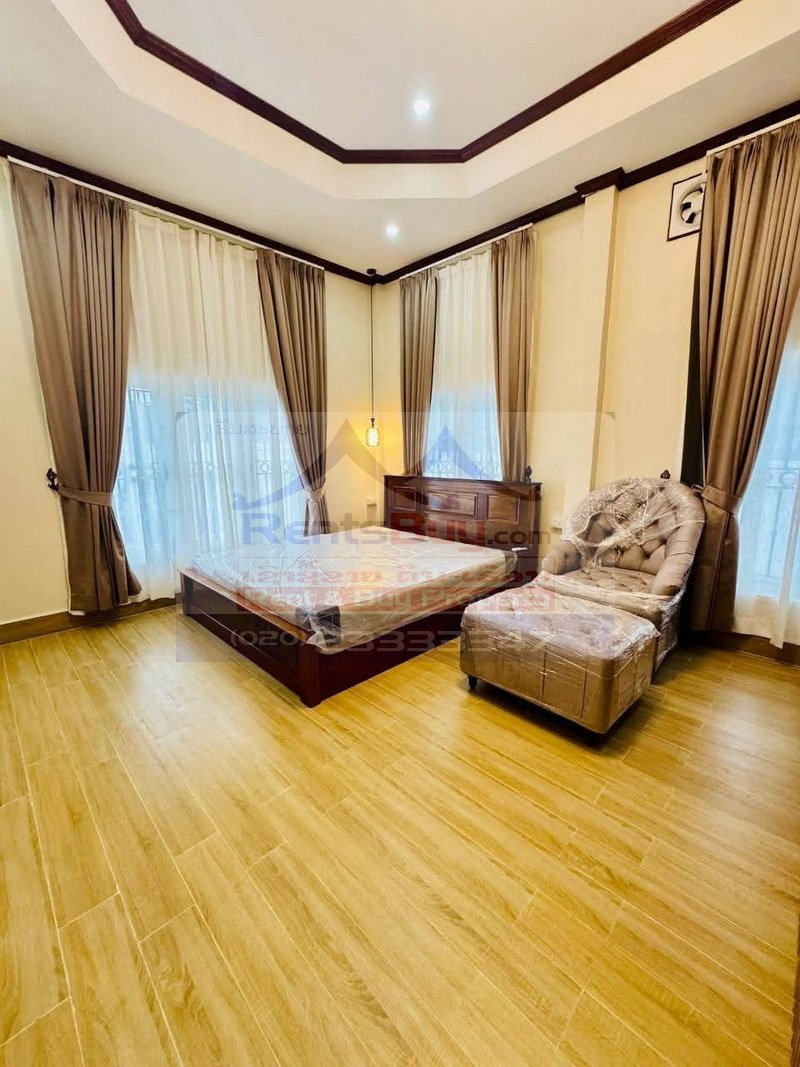 houseforrent01 7192-Furnished 3-Bedroom Villa for Rent in Chanthabouly, Vientiane – Near 150-Bed Hospital & Souvanny Home Center