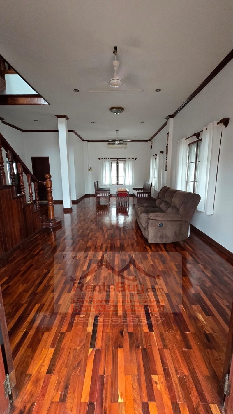 houseforrent02 7195-Contemporary Lao-Style 3-Bedroom House for Rent Near Chinese Embassy & International Schools in Vientiane